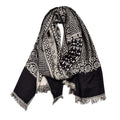 Cotton And Linen Yarn-dyed Scarf Short Beard Ethnic Style - image 1