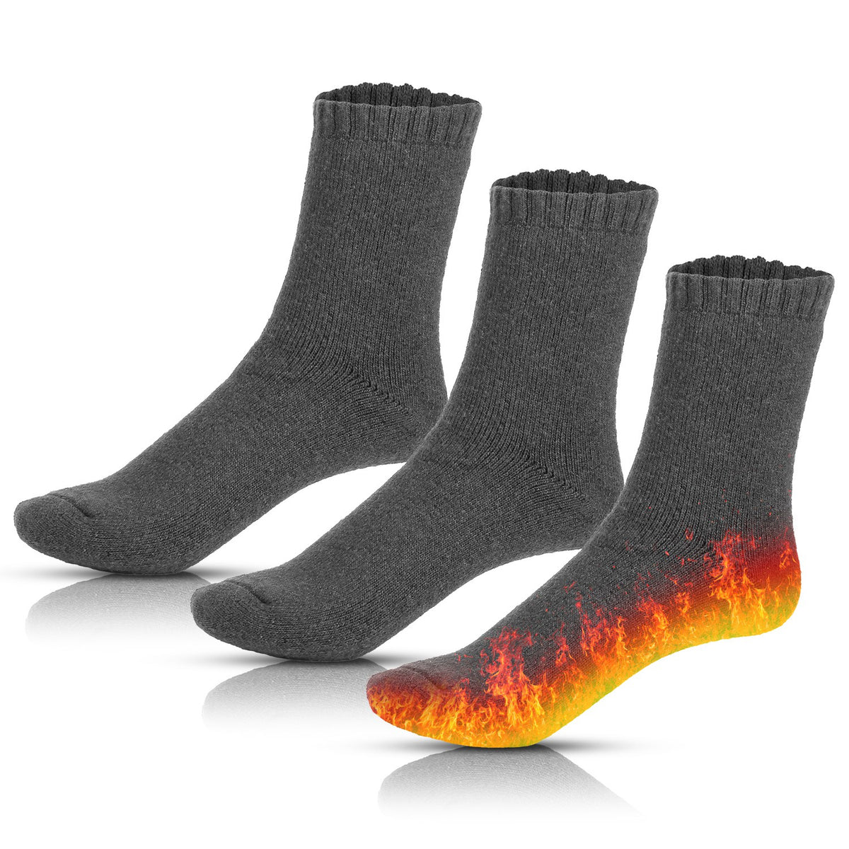 3 Pairs Men's Warm Wool Thermal Winter Socks - image 3