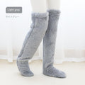 Over Knee High Fuzzy Long Socks Winter Warm Cold Leg Knee Joint Cold-p - image 9