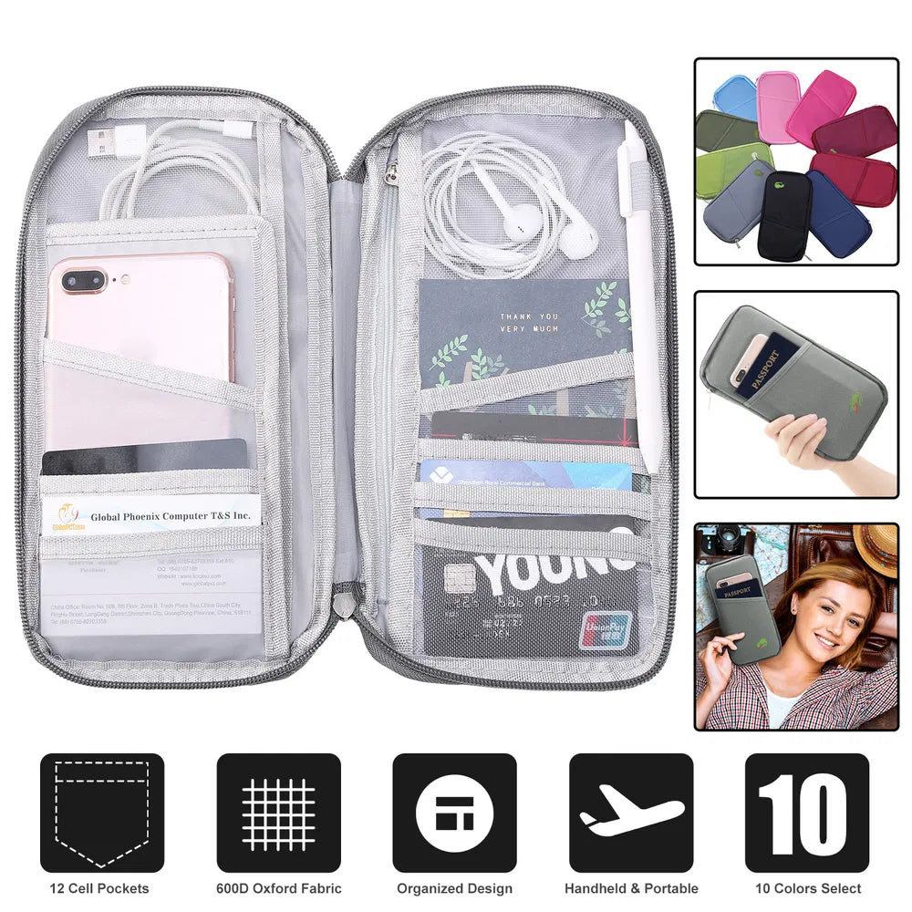 Travel Passport Wallet with 12 Card Slots - image 6
