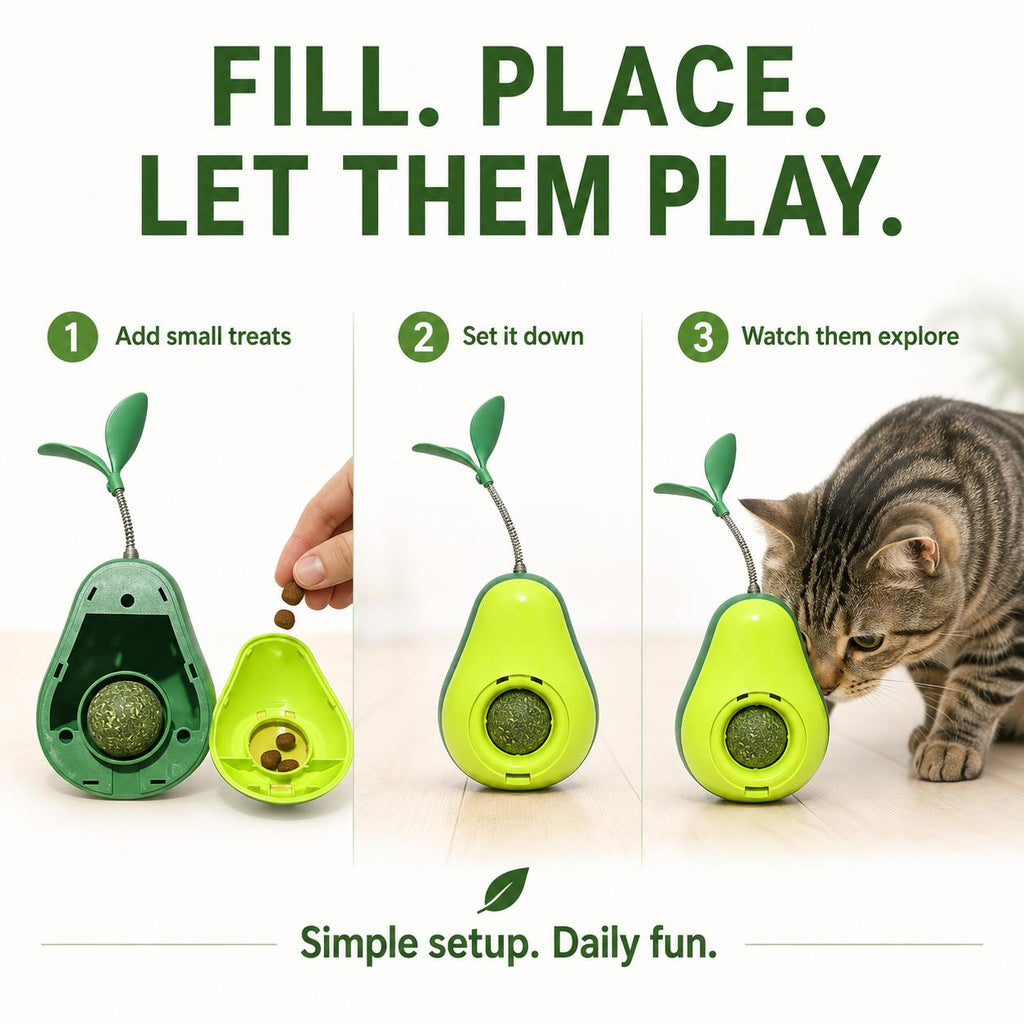 Avocado Wobble Cat Toy - image 3