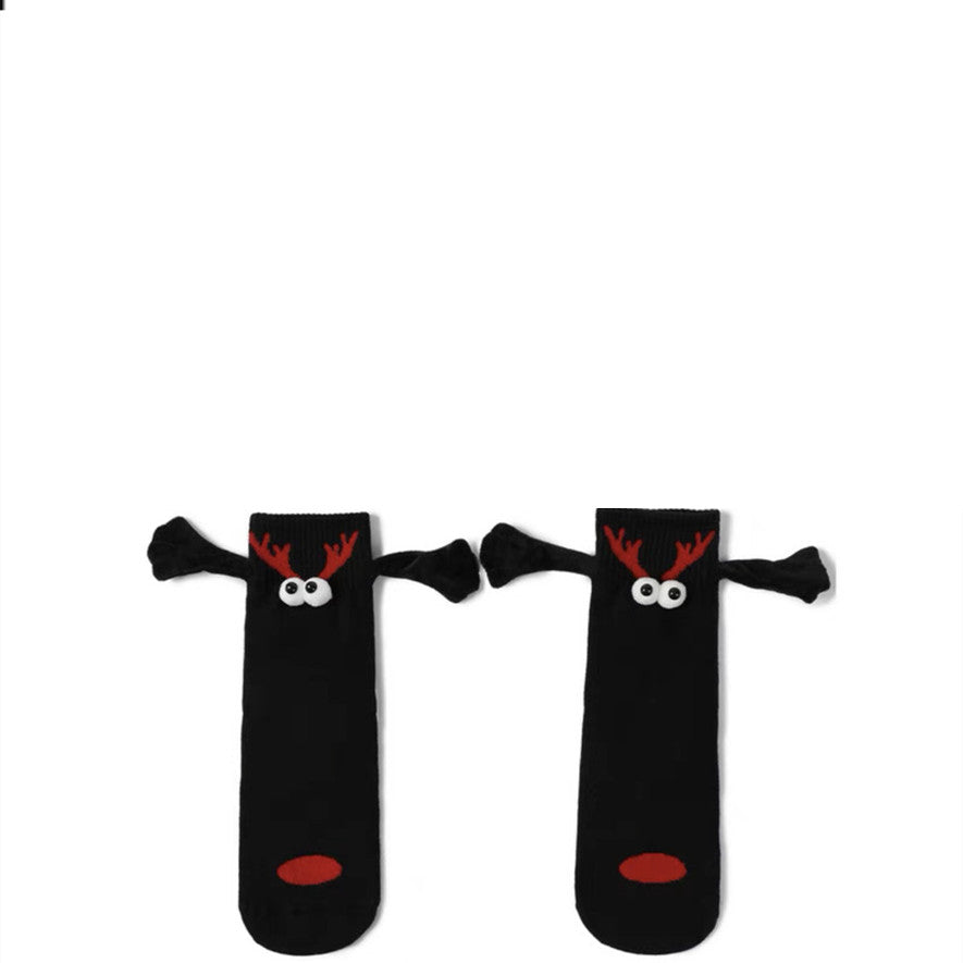 Couple Magnetic Handle Cute Hand Socks Christmas - image 6