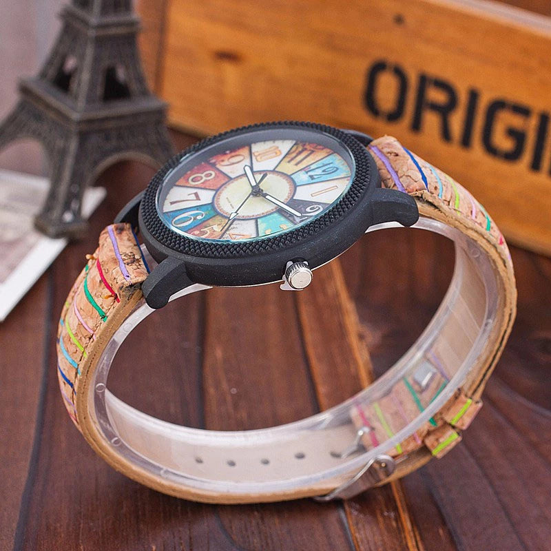 Casual Vintage Leather Women Quartz Wrist Watch Gift Clock - image 3