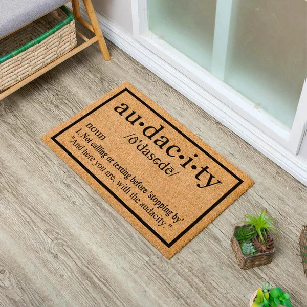 Heavy Duty Natural Coir Welcome Doormat For Front Porch Entryway - image 4