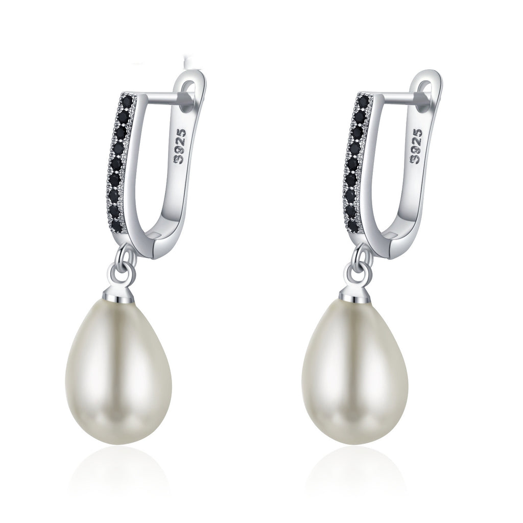 Popular OL Accessories Circle Full Rhinestone Zircon Earrings - image 1
