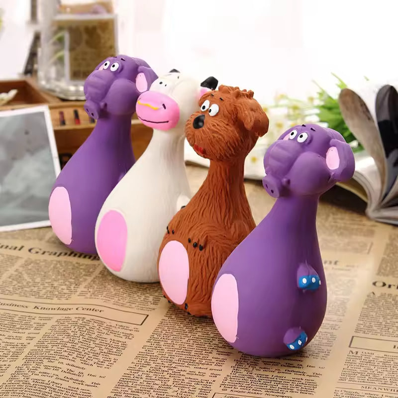 4pcs Cute Latex Dog Chew Toys With Sound - image 7