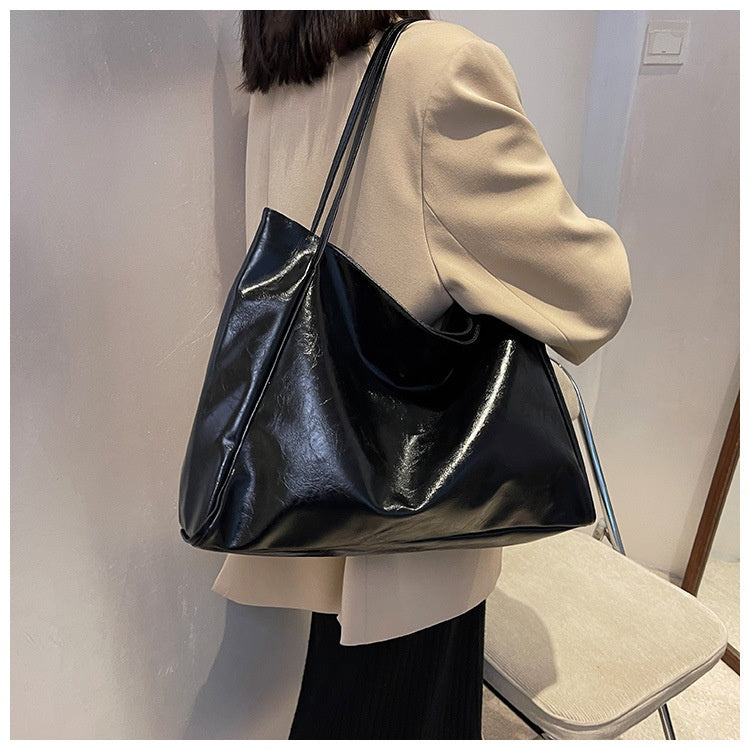 Vintage Women's Tote Bag Athletic Casual Fashion Large Capacity Leathe - image 4