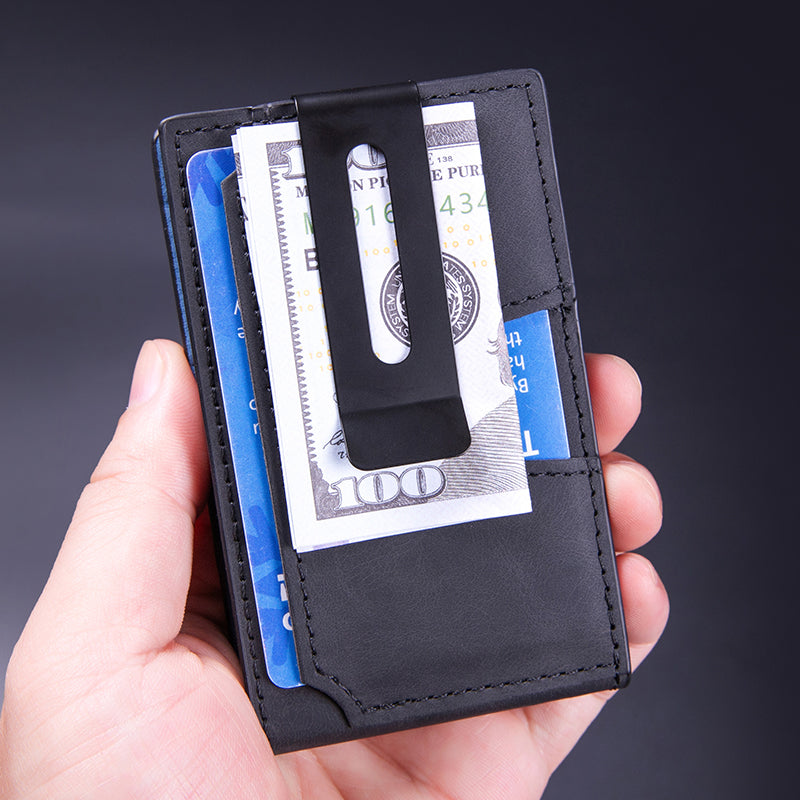 Men's Slim Pop-Up Card Holder Wallet, RFID Blocking - image 1