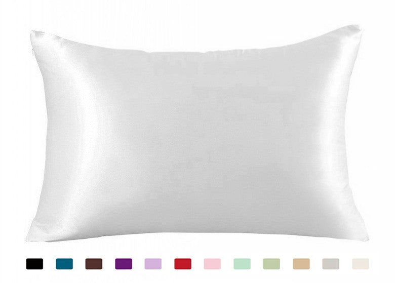 Pillowcase Satin Solid Color Simulation Silk Single Pillowcase Ice Sil - image 4