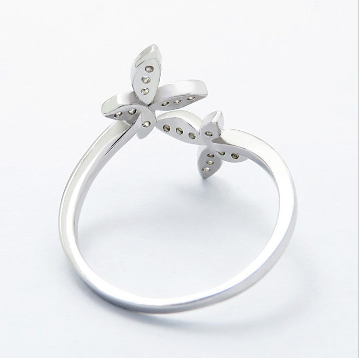 Sterling Silver Adjustable Butterfly Ring - image 3