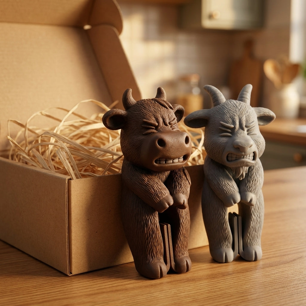 Cute Farm Animal Bag Clip, 3D Printed Snack Bag Sealing Clip - image 1