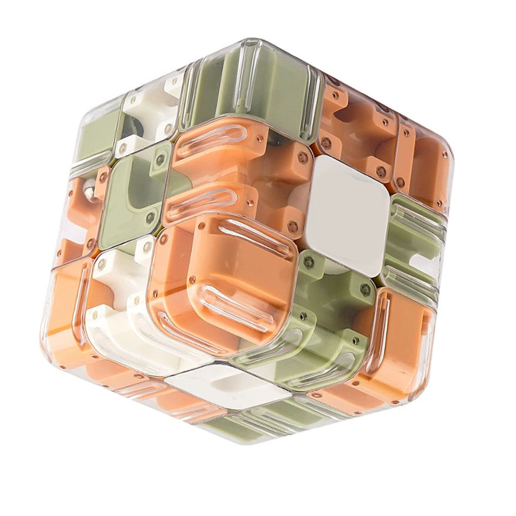 3D Maze Cube Rotating Puzzle Toy - image 1