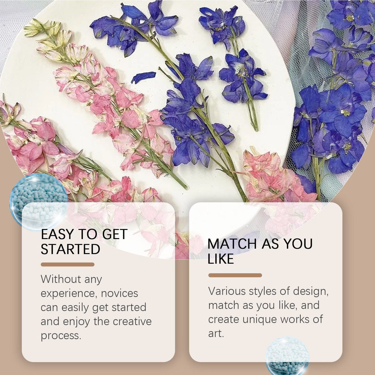 DIY Dried Flower Bookmark Kit, 20 Pieces - image 6