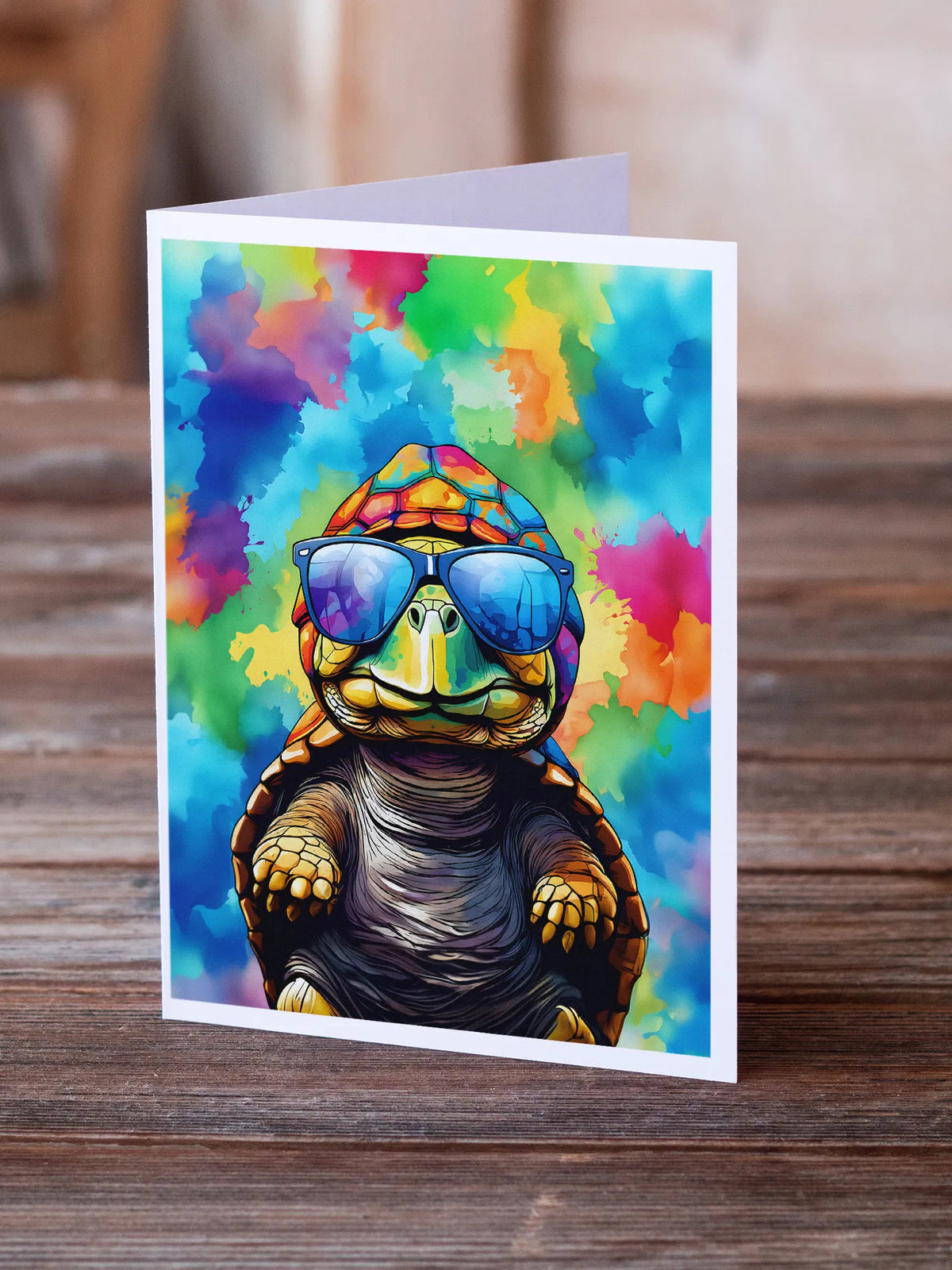 Hippie Turtle Greeting Cards, Pack of 8 Blank Cards with Envelopes - image 3