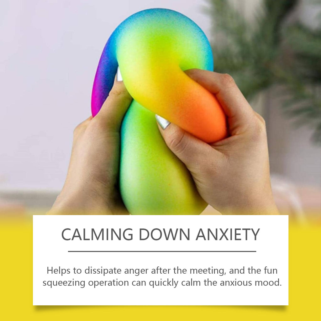 Rainbow Squeeze Ball, Slow-Rebound Fidget Toy - image 4