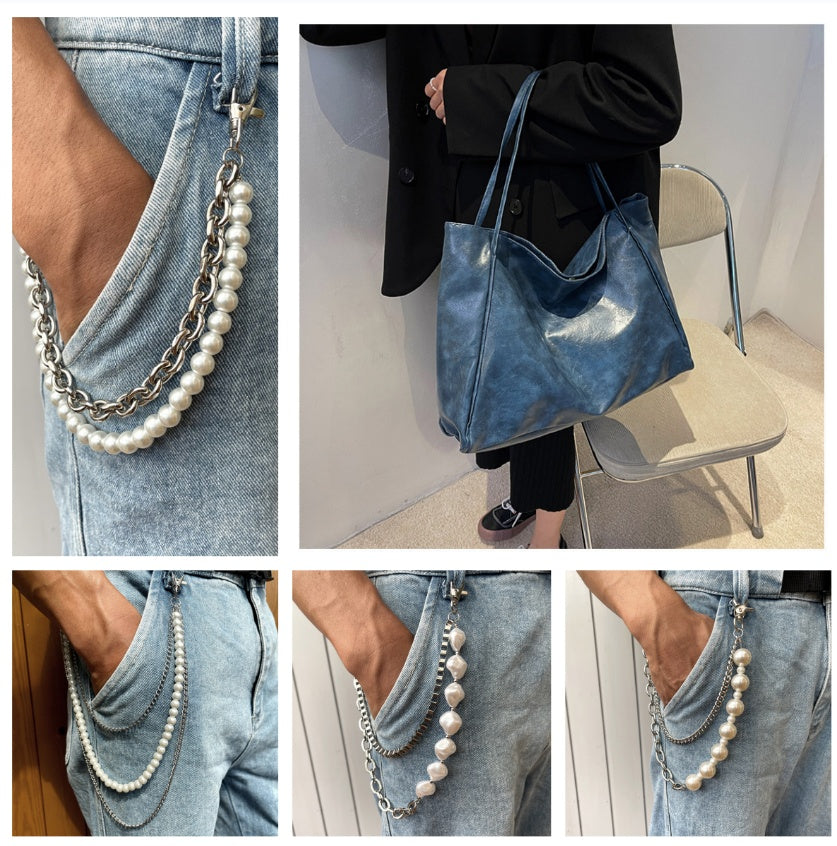 Vintage Women's Tote Bag Athletic Casual Fashion Large Capacity Leathe - image 8