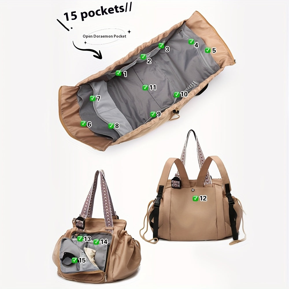 Ins Backpack Fashion Multifunctional Large Capacity Shopping Shoulder  - image 4