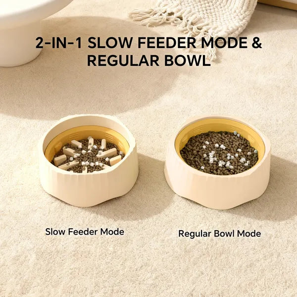 2-in-1 Fast & Slow Feeder Cat Bowl - image 7