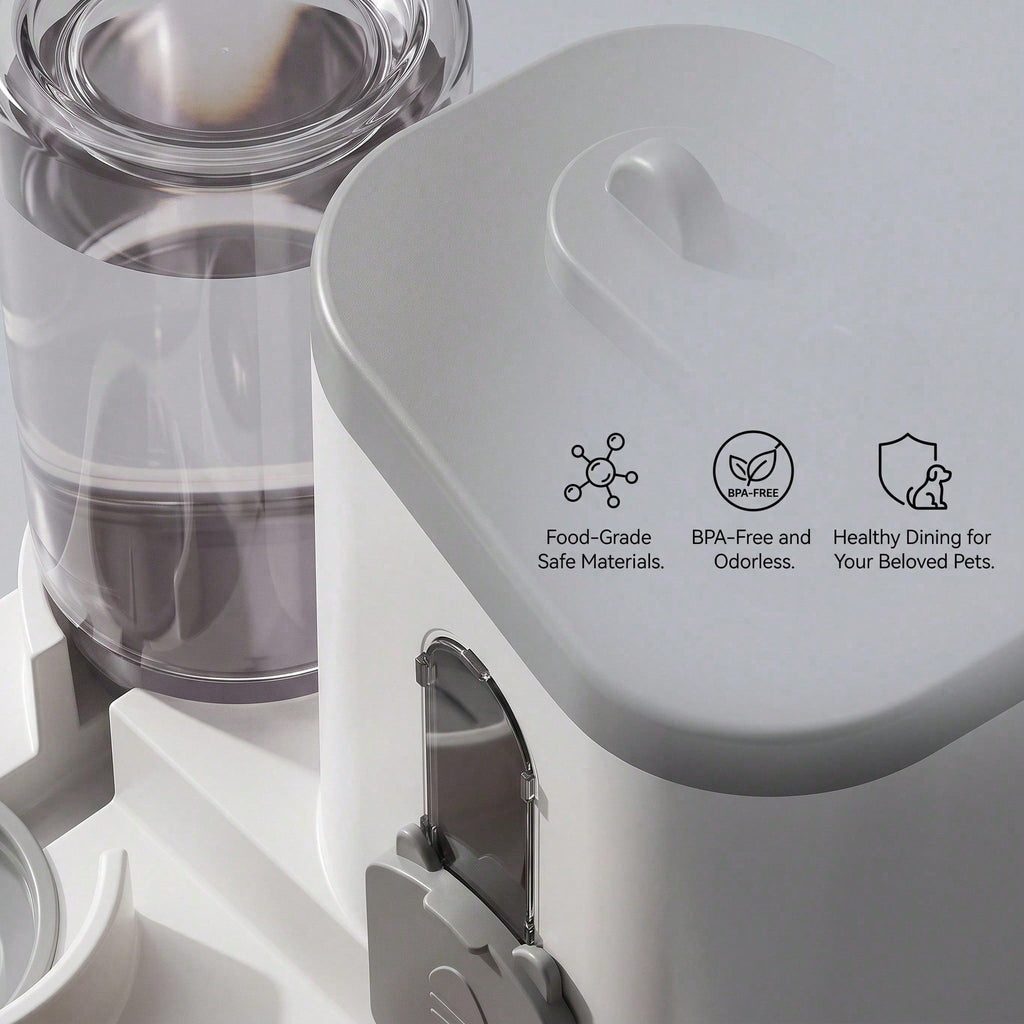 4 Colors Gravity Pet Feeder Water Dispenser Cute Cat Shaped Automatic  - image 4