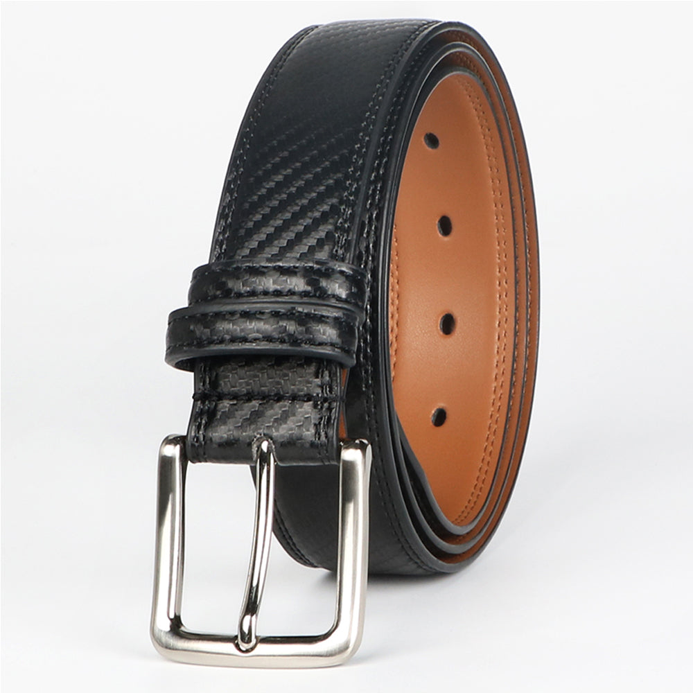 Genuine Business Leather Belt For Men Or BOY Swivel Pin Buckle Casual  - image 1