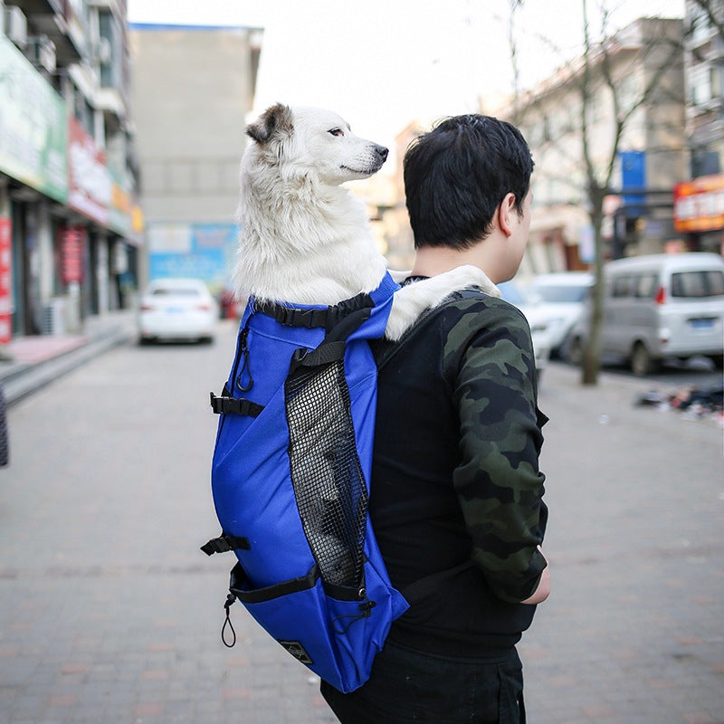 Pet Dog Carrier Bag Carrier For Dogs Backpack Out Double Shoulder Port - image 8
