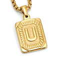 European And American Fashion Men's All-stainless Steel Letter Pendant - image 9