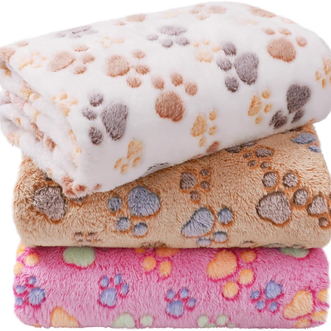 3 Soft Fleece Pet Blankets - image 3