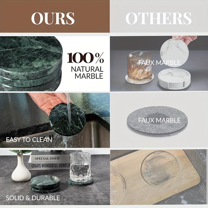 Set of 4 Marble-Pattern Coasters - image 3