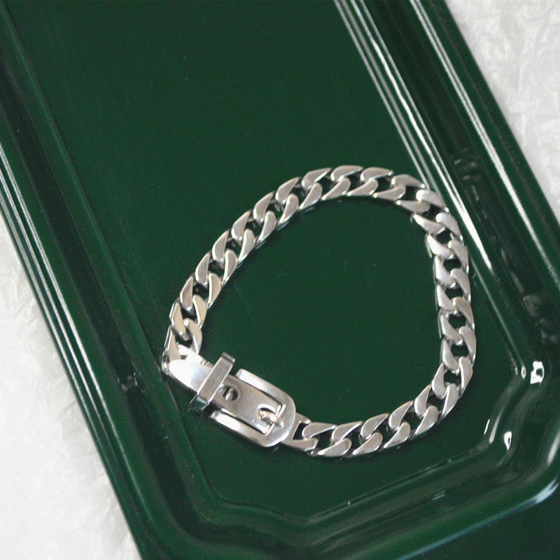 Women's 925 Sterling Silver Chain Belt Bracelet - image 1