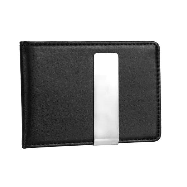 Slim Bifold PU Leather Wallet with Money Clip, RFID Blocking - image 6