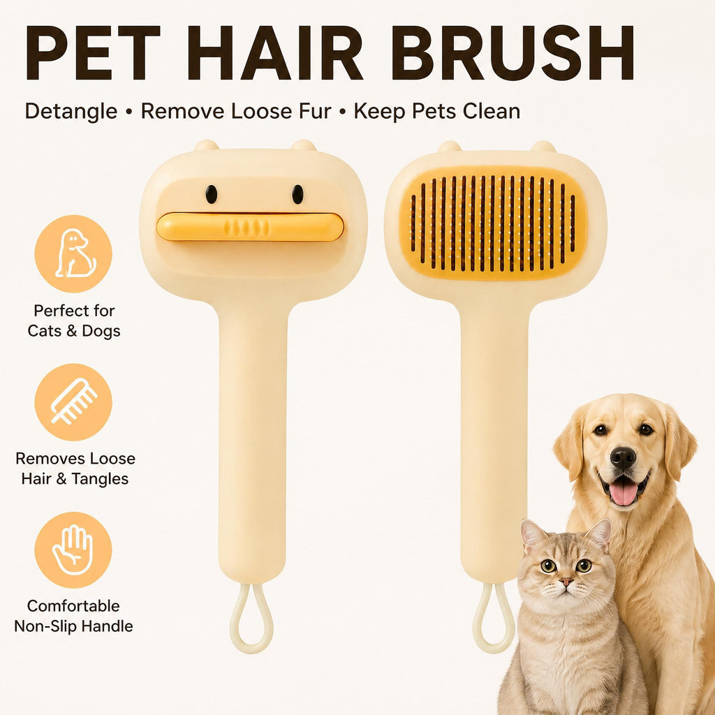 Cute Bear Self-Cleaning Pet Brush - image 6