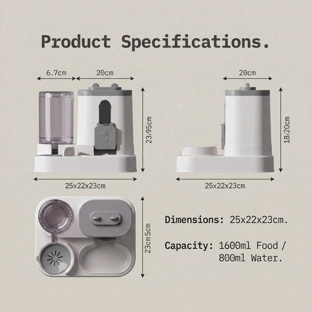 4 Colors Gravity Pet Feeder Water Dispenser Cute Cat Shaped Automatic  - image 7