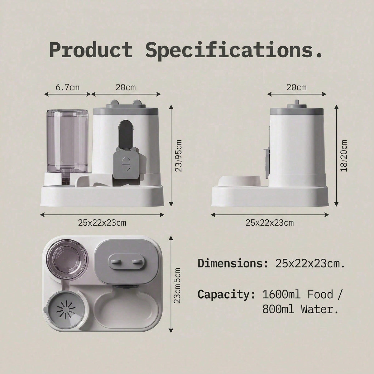 4 Colors Gravity Pet Feeder Water Dispenser Cute Cat Shaped Automatic  - image 7
