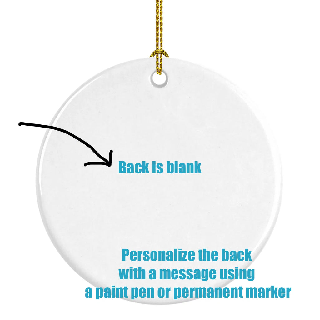 Apricot Poodle Ceramic Christmas Ornament - image 1