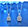 Moissanite S925 Sterling Silver Necklace For Women All-match Niche Hig - image 1