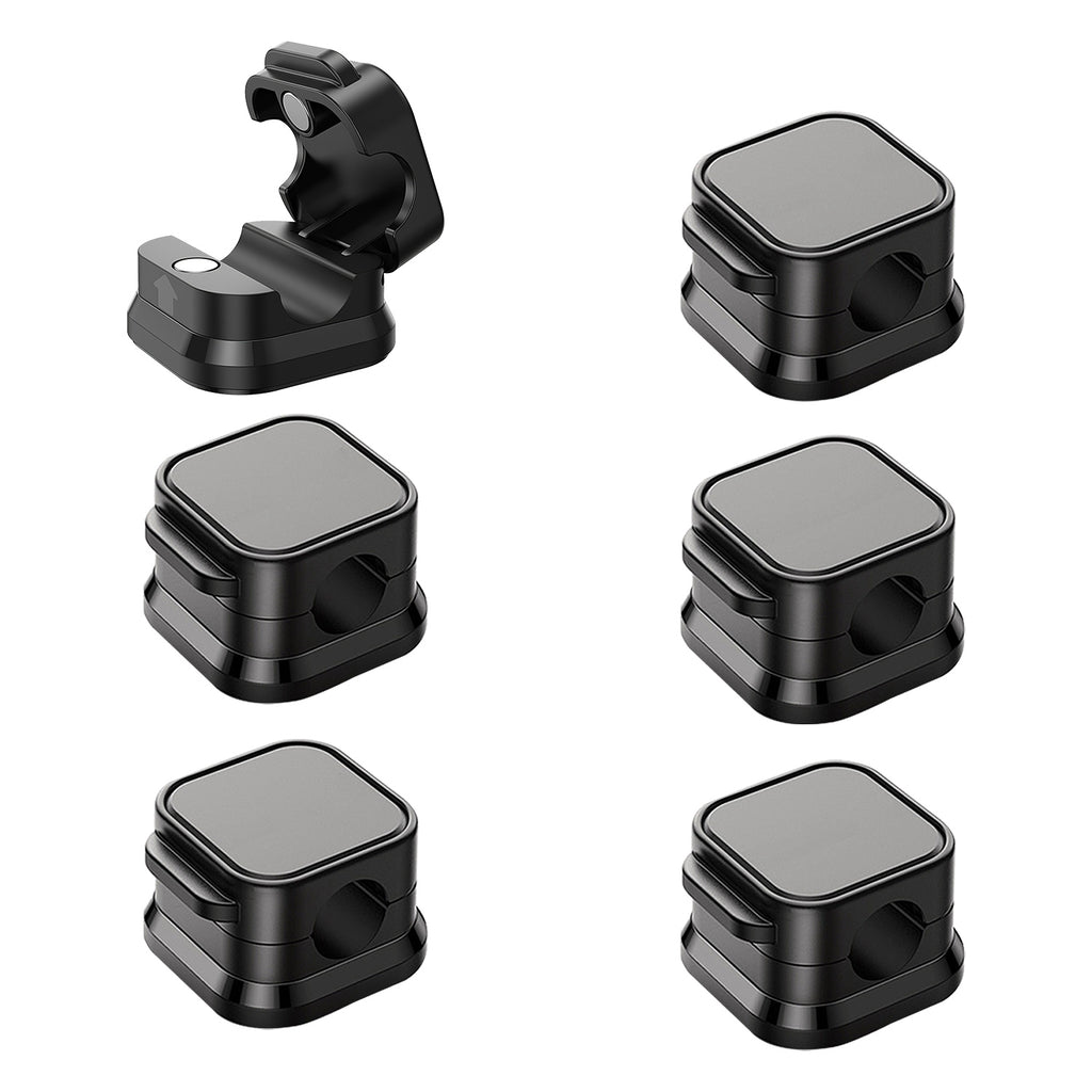 6 Pack Magnetic Cable Clips Magnetic Cord Organizer Adhesive Wire Hold - image 4