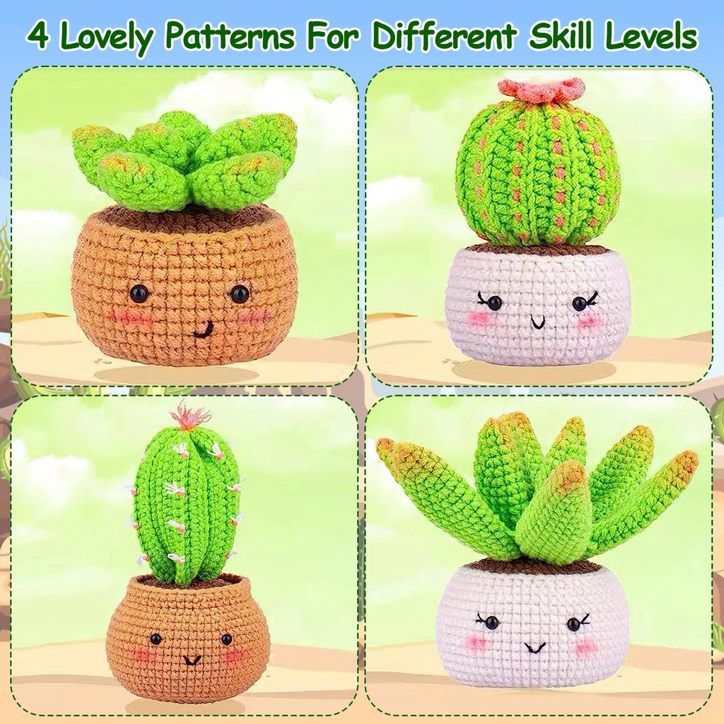 Beginner Crochet Kit, Succulents - image 1