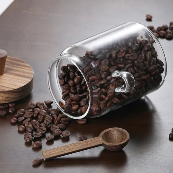 3 Pcs Glass Coffee Jars With Spoons, Candy Jars, Biscuit Jars, Storage - image 5