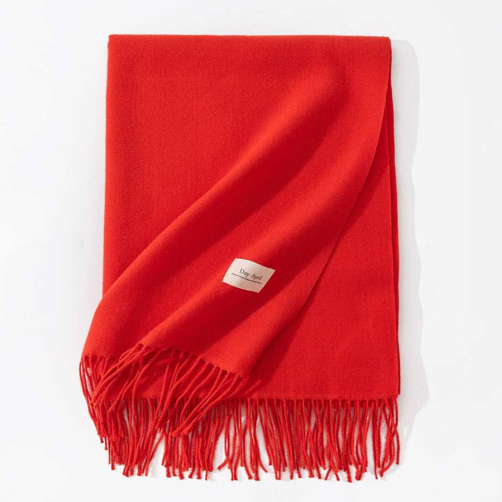 Pure Color Artificial Cashmere Scarf Women's Winter High-grade Shawl - image 4