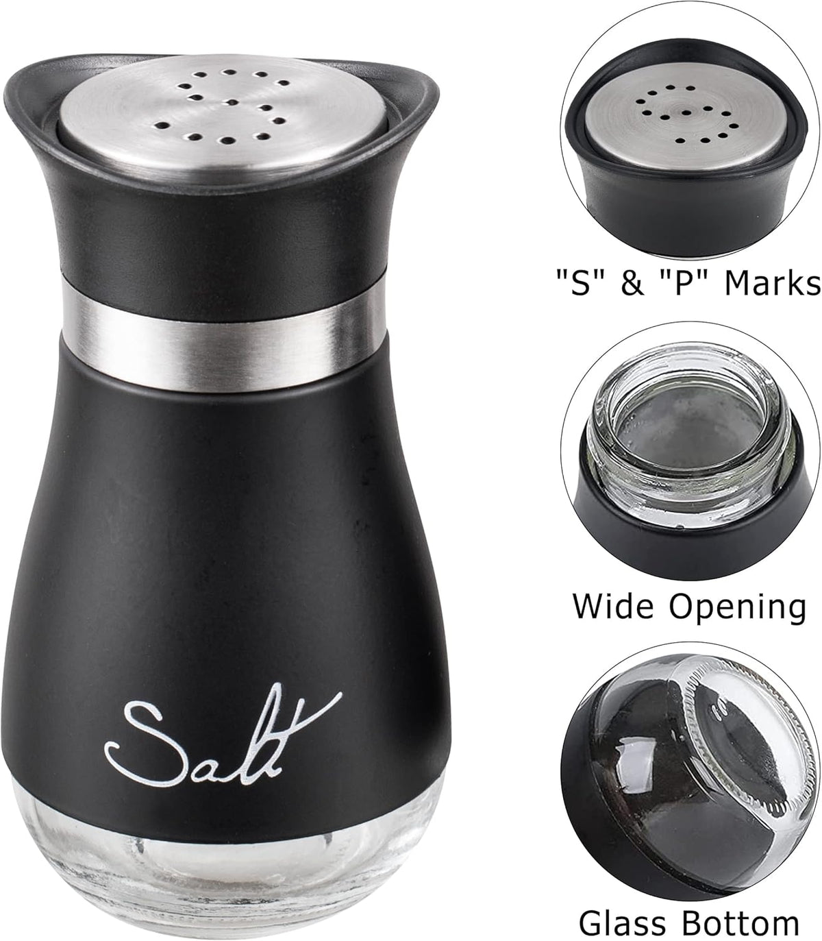 Salt And Pepper Shakers Set - Salt Containers For Gifts, Kitchen Decor - image 3