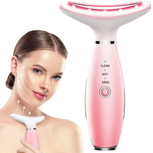 Facial And Neck Massager, Pink Neck Beauty Device - image 6
