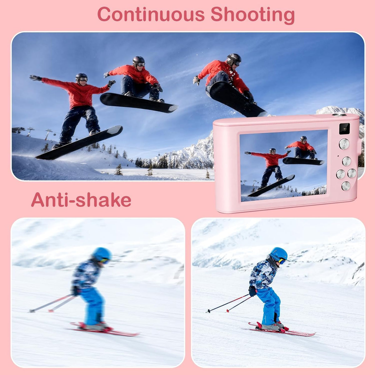 Kids Digital Camera Christmas Birthday Gifts With 32GB SD Card - image 2