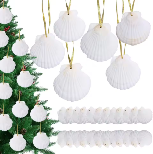 Seashells For Crafting Christmas Ornaments 24pcs 2-3 Inch Hanging Sea  - image 2