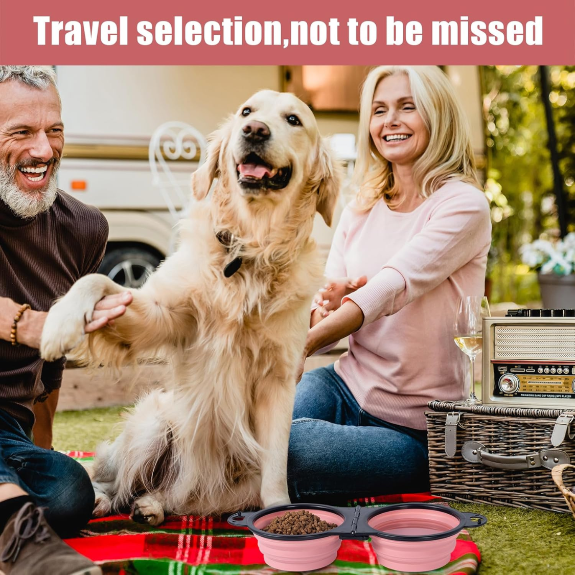 Collapsible Double Dog Bowl - image 5