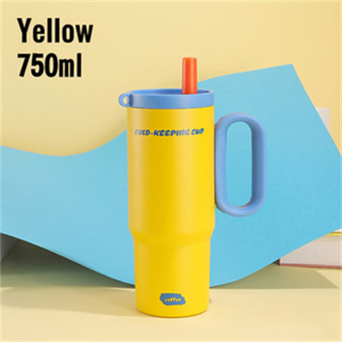 26oz Insulated Tumbler with Handle & Straw - image 2