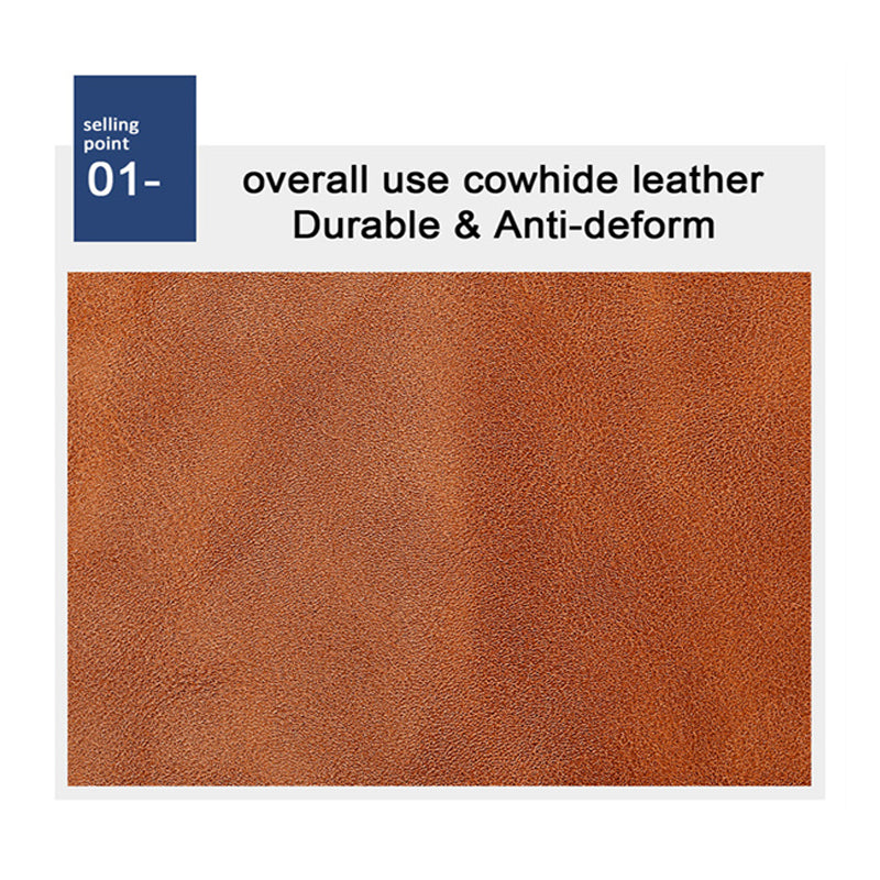 Brown Wallet, Men's Blocking Card Holder Wallet With Hasp Closure - image 4