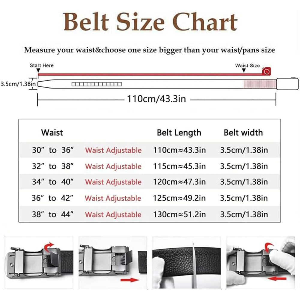 Men Belt Belt For Men Business Casual Formal Occasions Belt With Autom - image 5