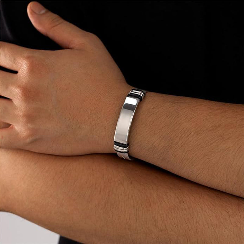 Adjustable Titanium Steel Bracelet - image 4