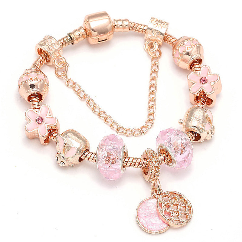 Fashion Love Geometric Rose Gold Bracelet Women's Jewelry - image 4