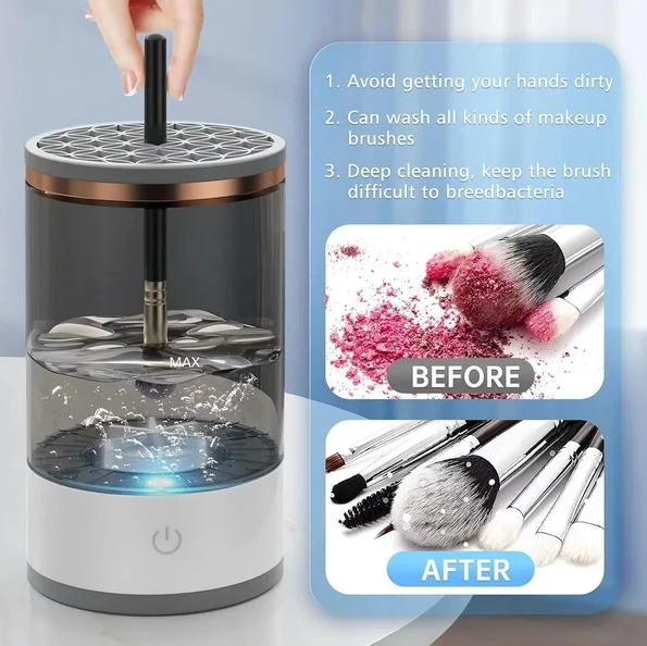 Automatic Brush Cleaner Electric Makeup Brush Cleaning Machine Fast Cl - image 2